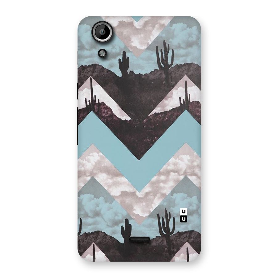 Cacutus Zig Zag Pattern Back Case for Micromax Canvas Selfie Lens Q345