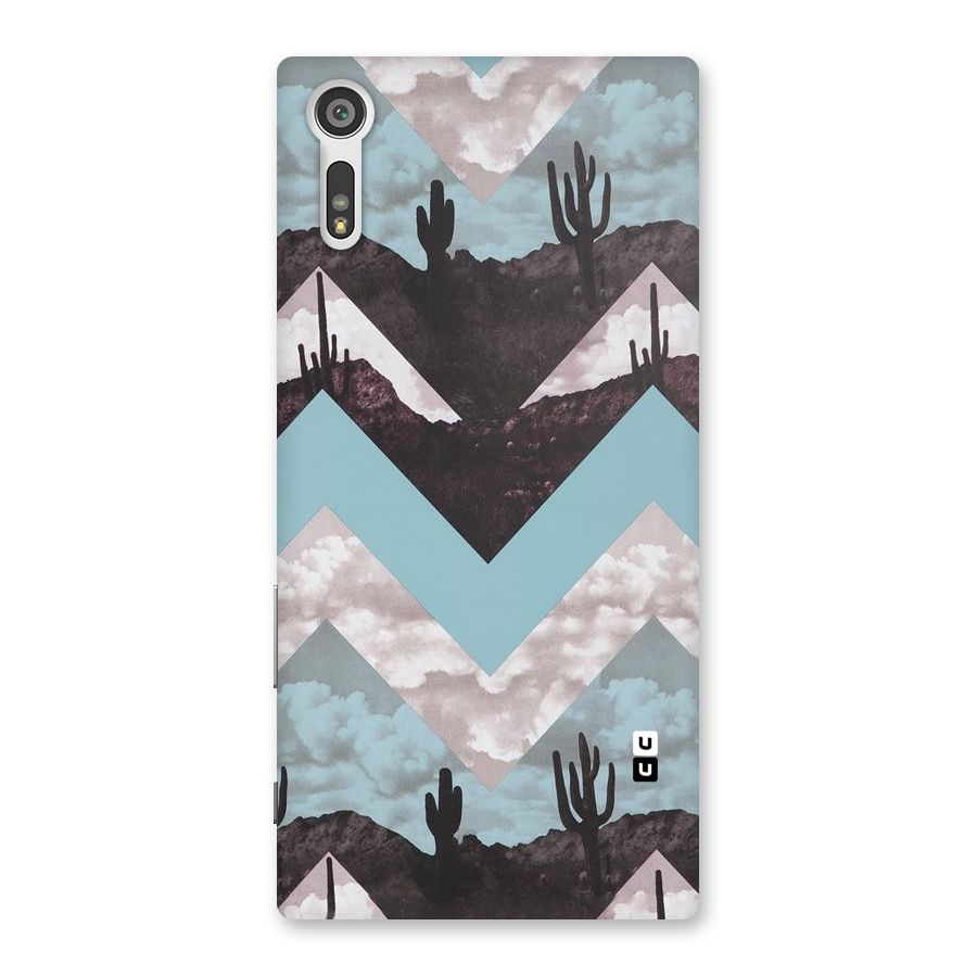 Cacutus Zig Zag Pattern Back Case for Xperia XZ