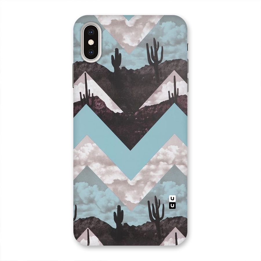 Cacutus Zig Zag Pattern Back Case for iPhone XS Max