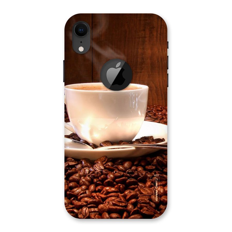 Caffeine Beans Back Case for iPhone XR Logo Cut