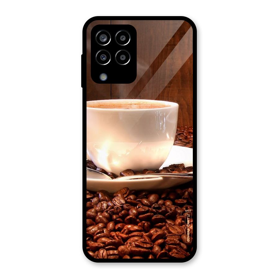 Caffeine Beans Glass Back Case for Galaxy M33