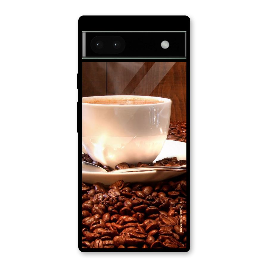 Caffeine Beans Glass Back Case for Google Pixel 6a