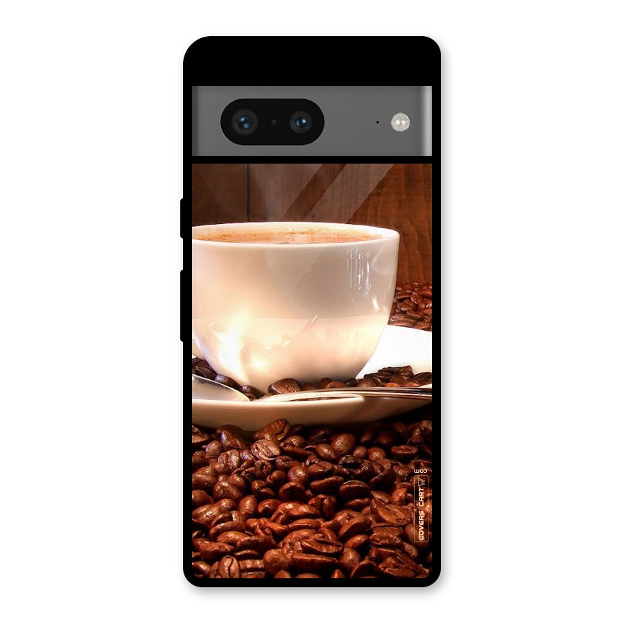 Caffeine Beans Glass Back Case for Google Pixel 7