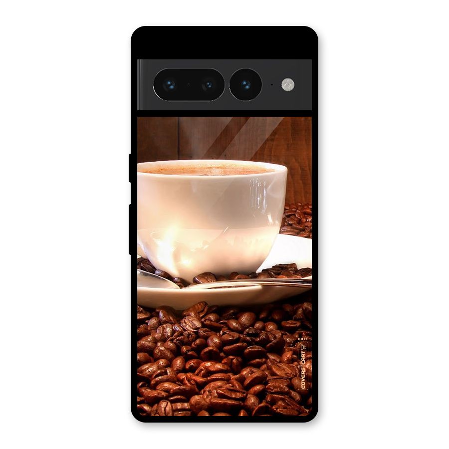 Caffeine Beans Glass Back Case for Google Pixel 7 Pro