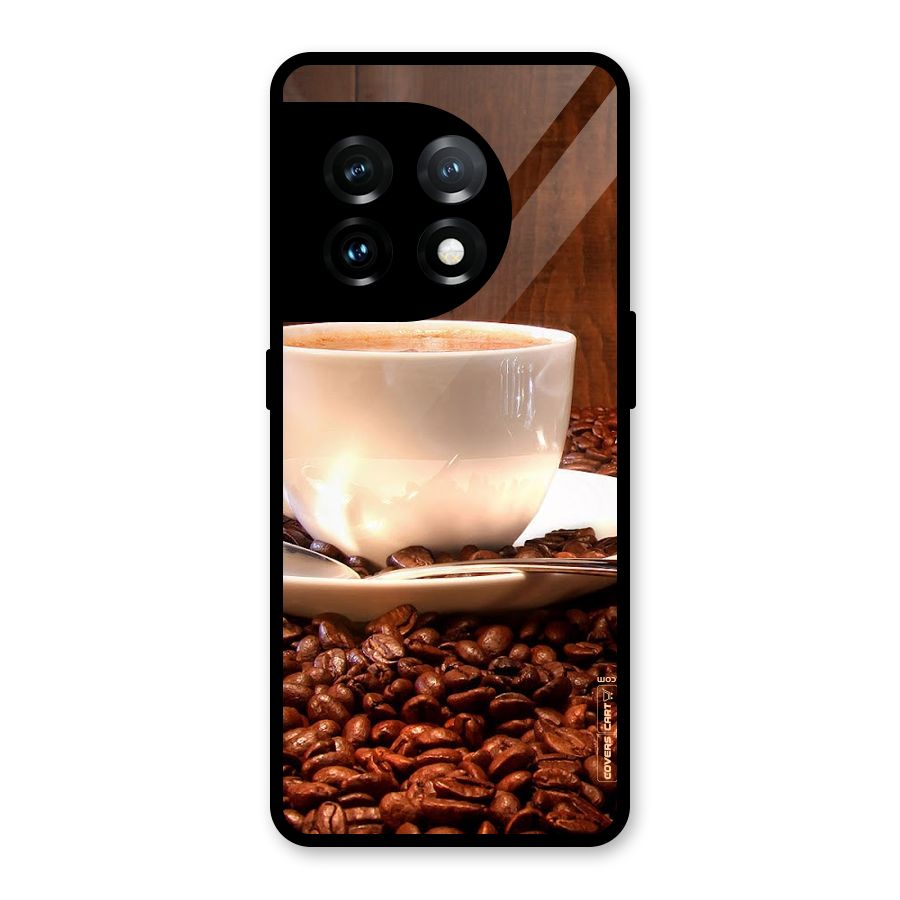 Caffeine Beans Glass Back Case for OnePlus 11
