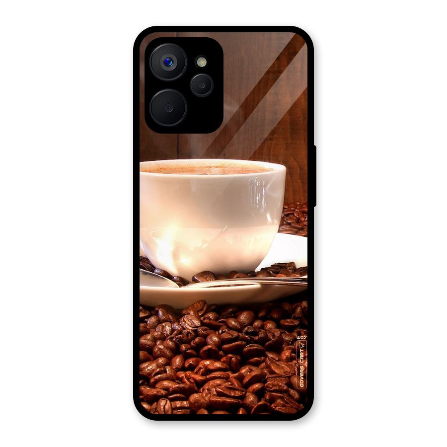 Caffeine Beans Glass Back Case for Realme 9i 5G