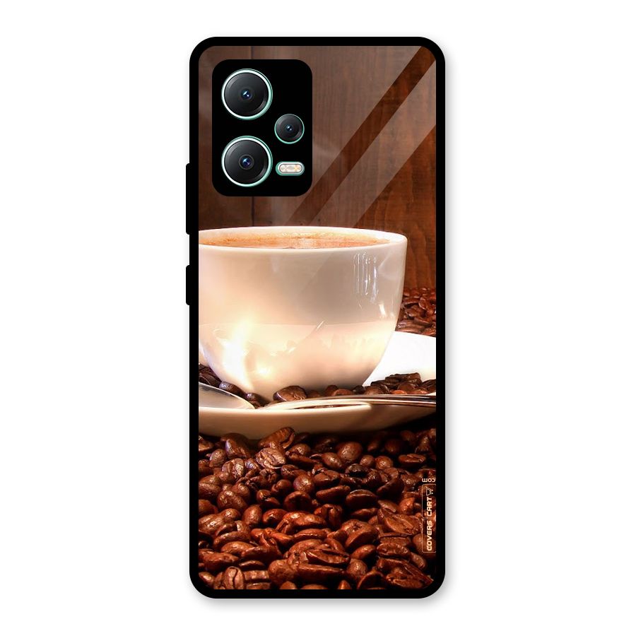 Caffeine Beans Glass Back Case for Redmi Note 12 5G