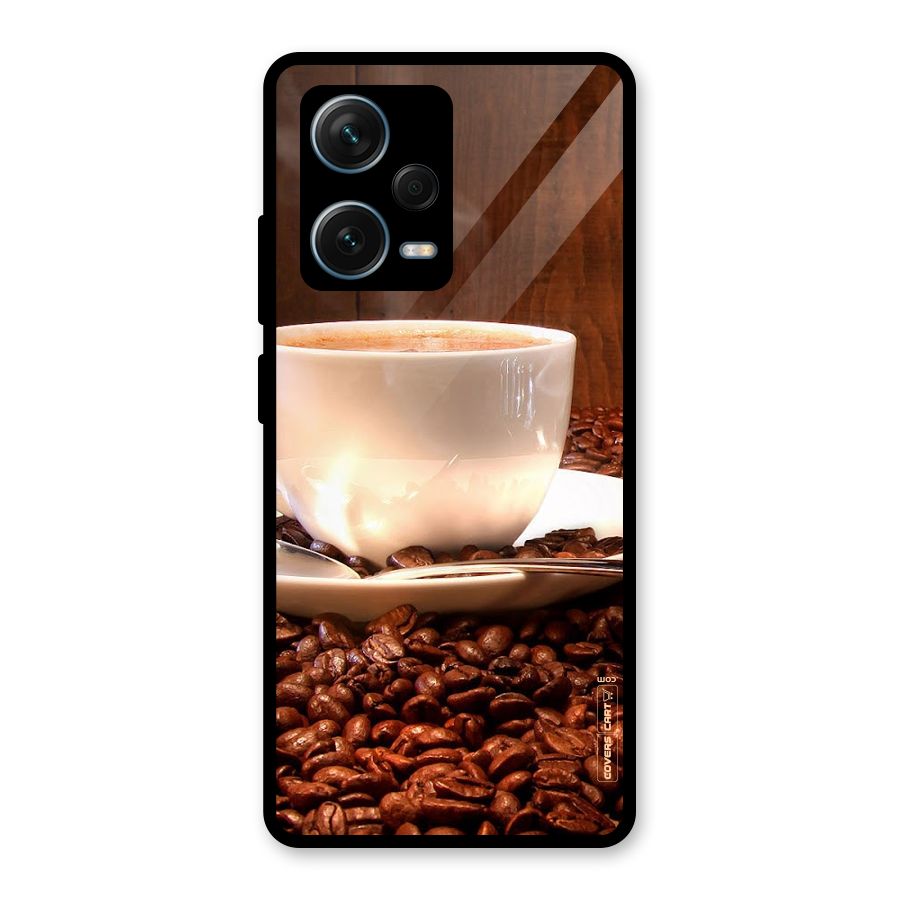 Caffeine Beans Glass Back Case for Redmi Note 12 Pro Plus 5G