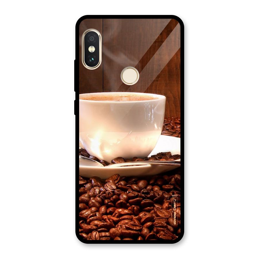 Caffeine Beans Glass Back Case for Redmi Note 5 Pro