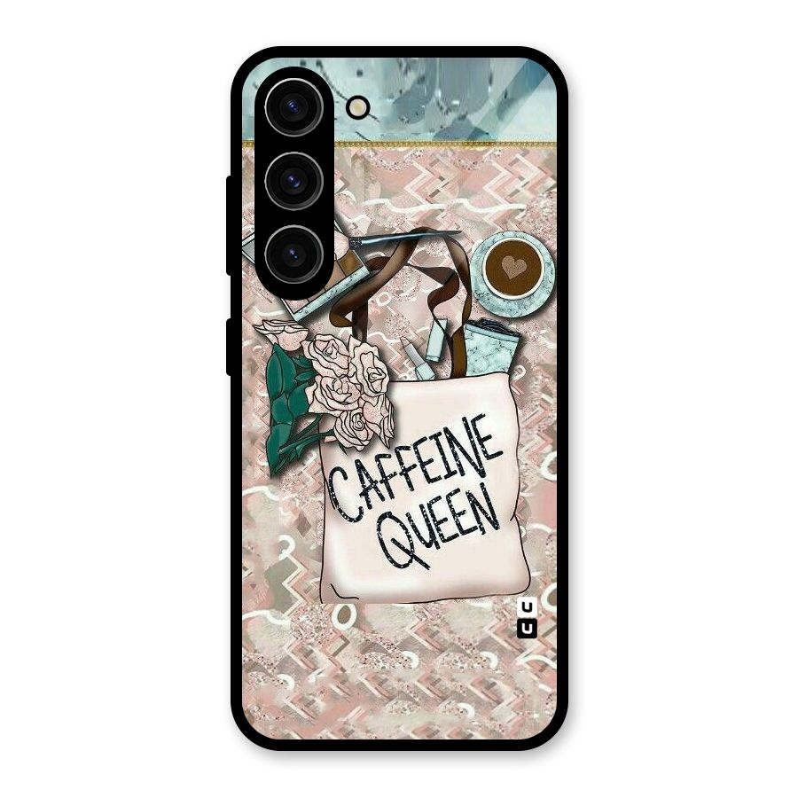 Caffeine Queen Glass Back Case for Galaxy S23