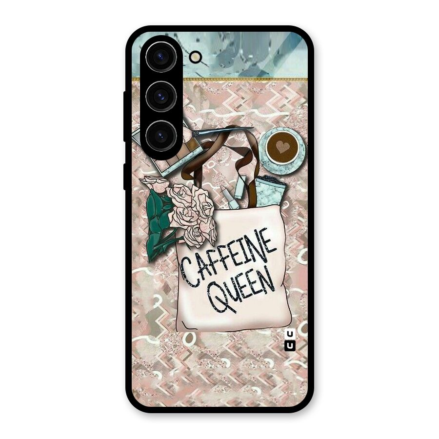 Caffeine Queen Glass Back Case for Galaxy S23 Plus