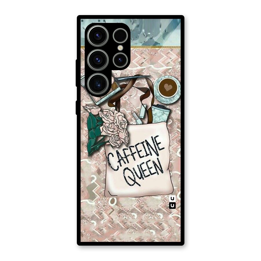 Caffeine Queen Glass Back Case for Galaxy S23 Ultra