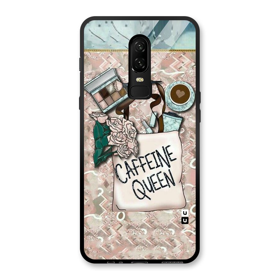 Caffeine Queen Glass Back Case for OnePlus 6