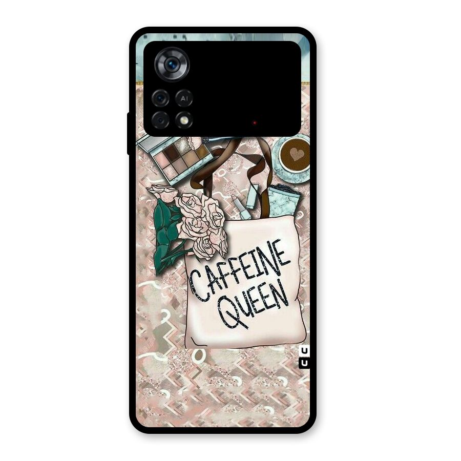 Caffeine Queen Glass Back Case for Poco X4 Pro 5G