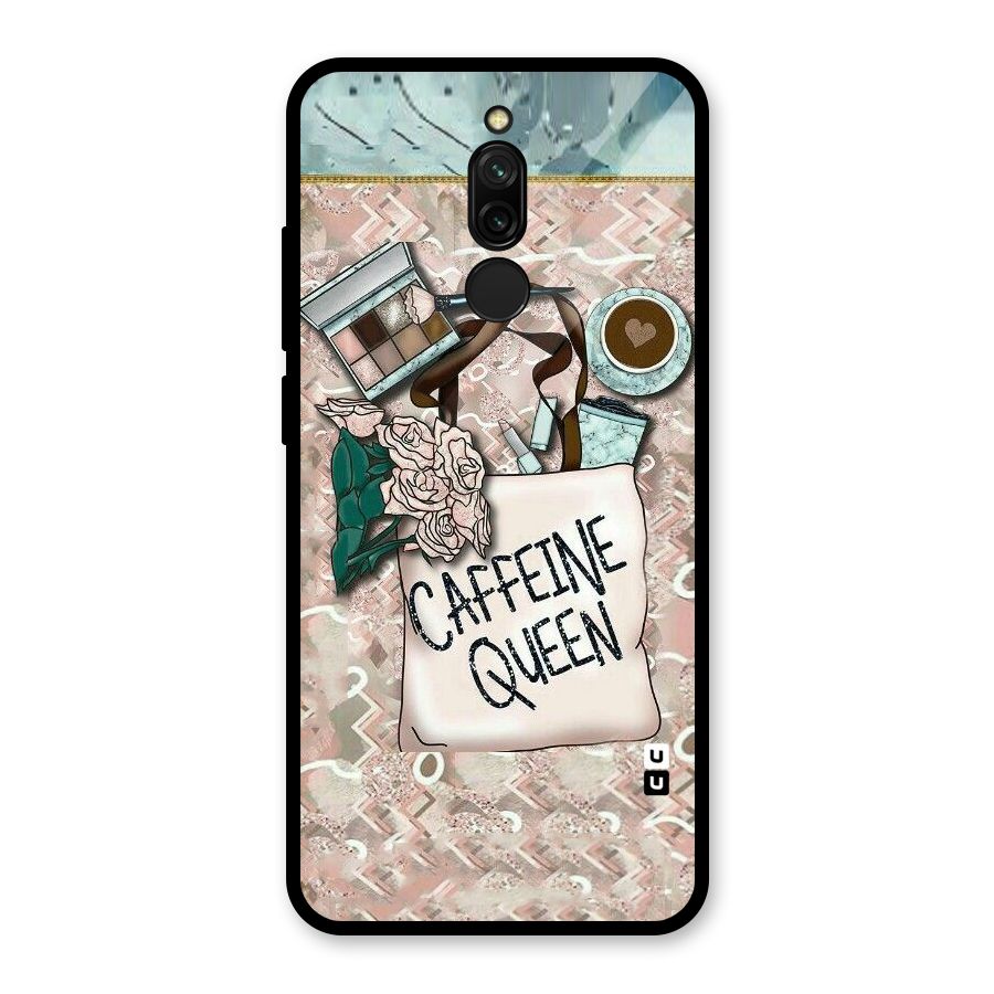 Caffeine Queen Glass Back Case for Redmi 8