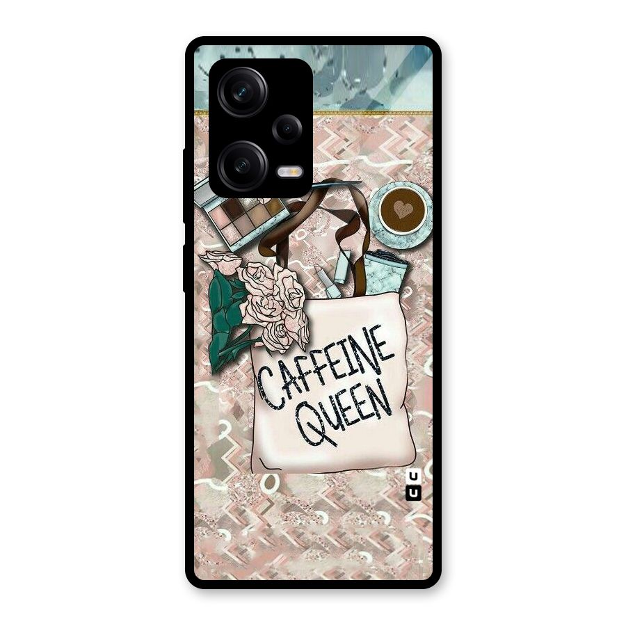 Caffeine Queen Glass Back Case for Redmi Note 12 Pro