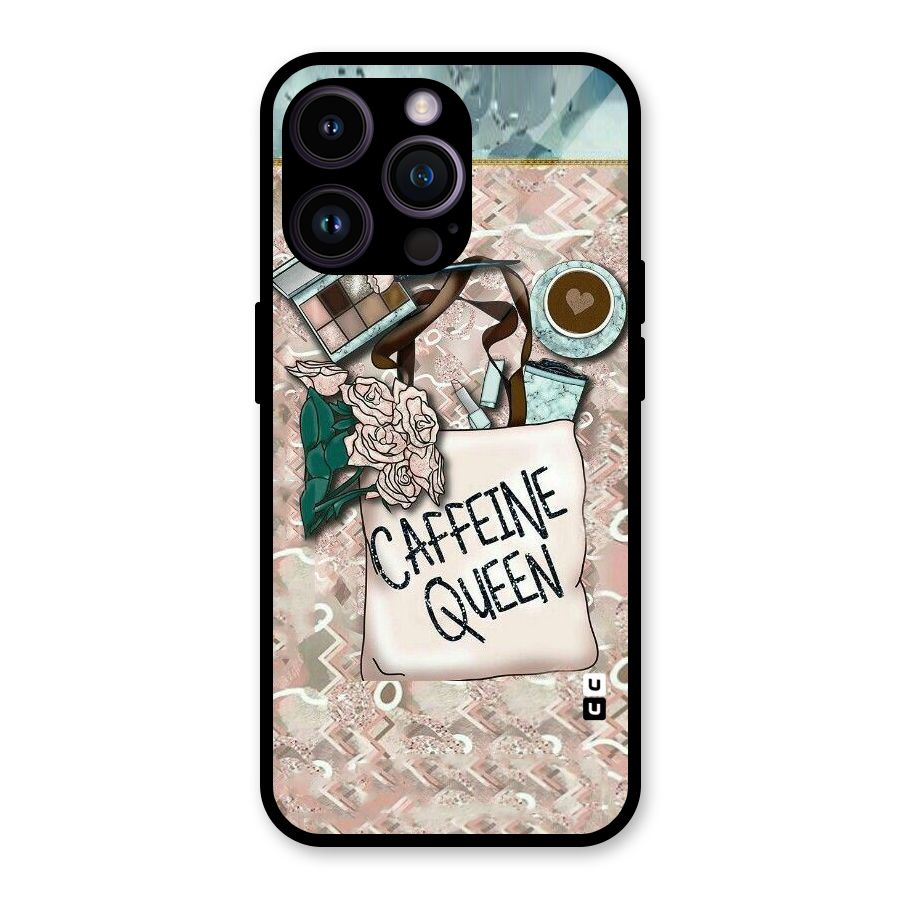 Caffeine Queen Glass Back Case for iPhone 14 Pro Max