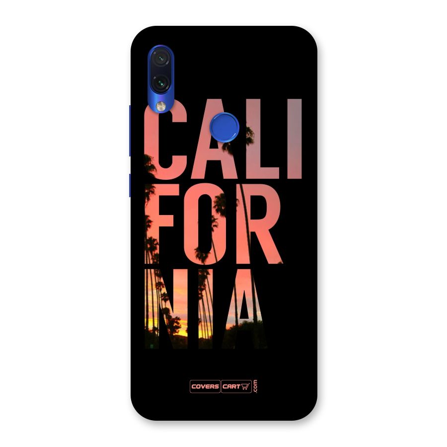 California Back Case for Redmi Note 7
