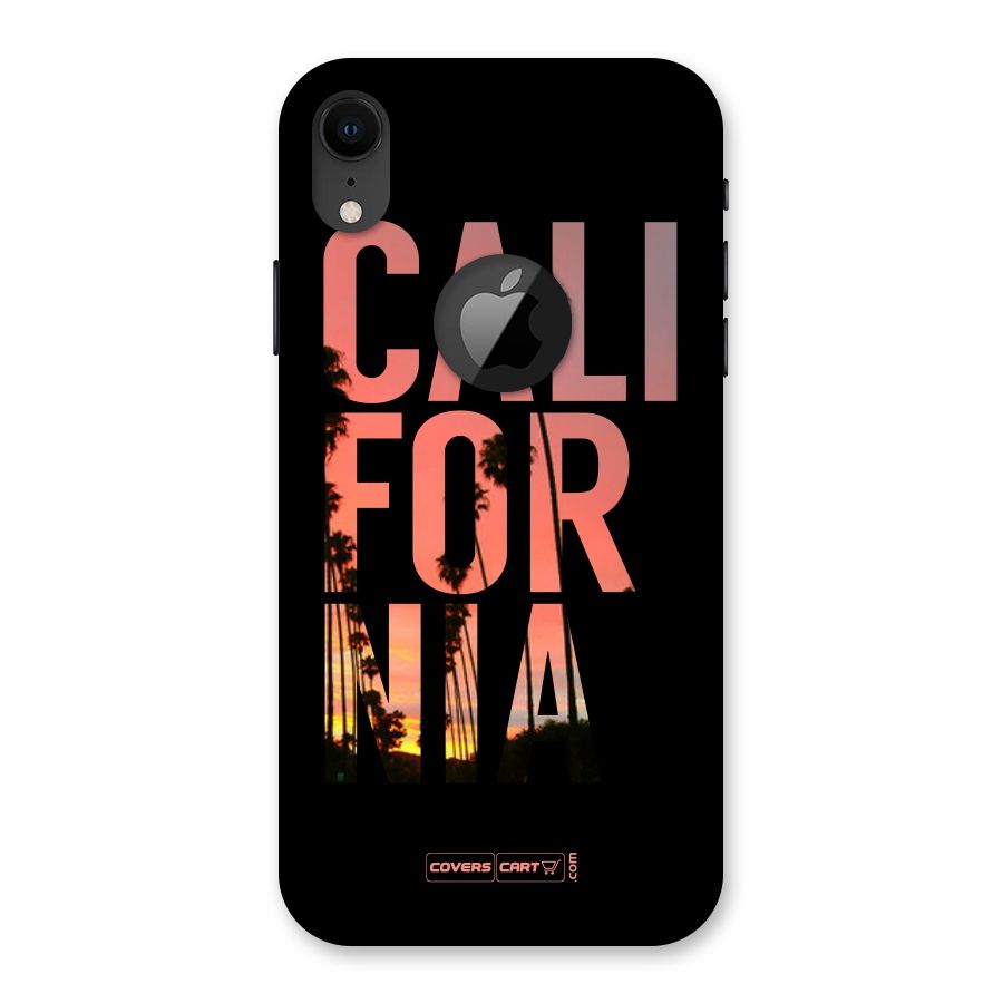 California Back Case for iPhone XR Logo Cut