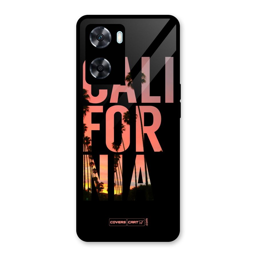 California Glass Back Case for Oppo A77