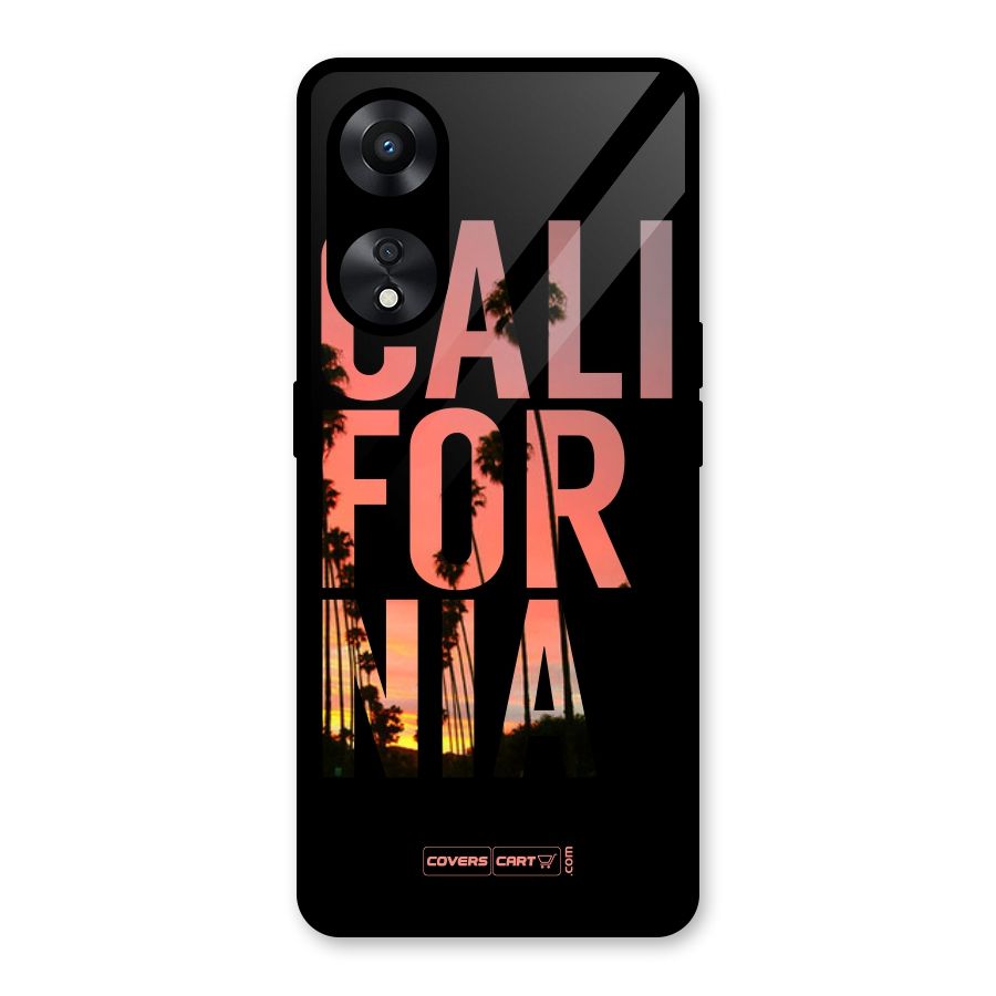 California Glass Back Case for Oppo A78