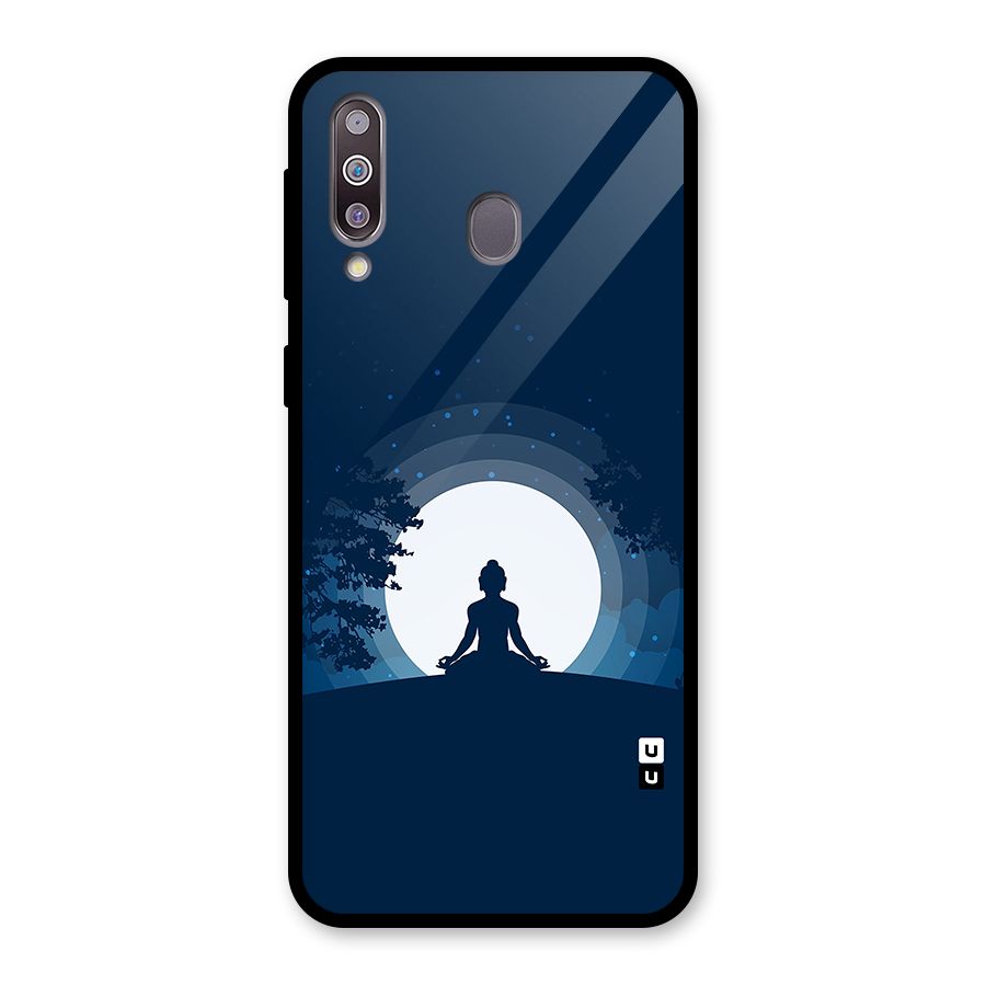 Calm Meditation Glass Back Case for Galaxy M30