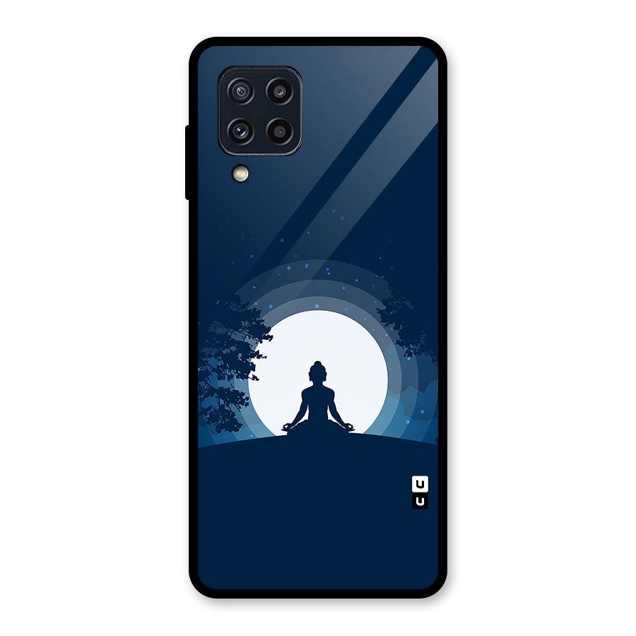 Calm Meditation Glass Back Case for Galaxy M32