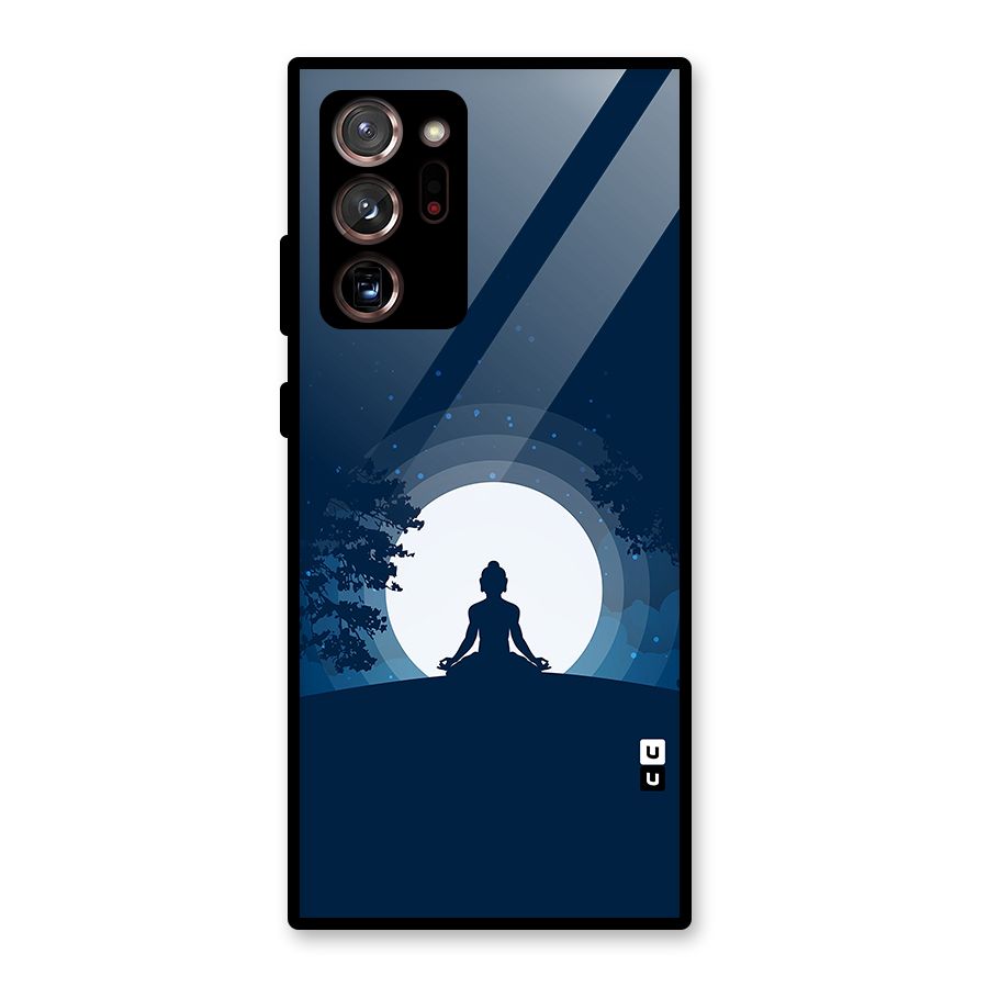 Calm Meditation Glass Back Case for Galaxy Note 20 Ultra 5G