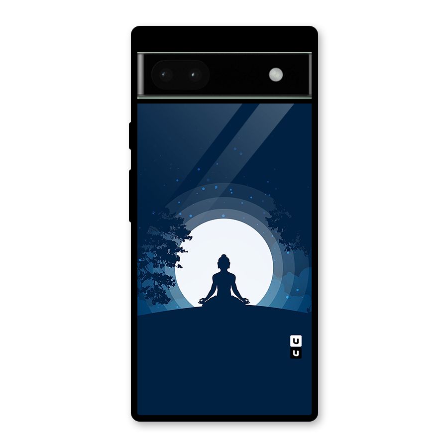 Calm Meditation Glass Back Case for Google Pixel 6a