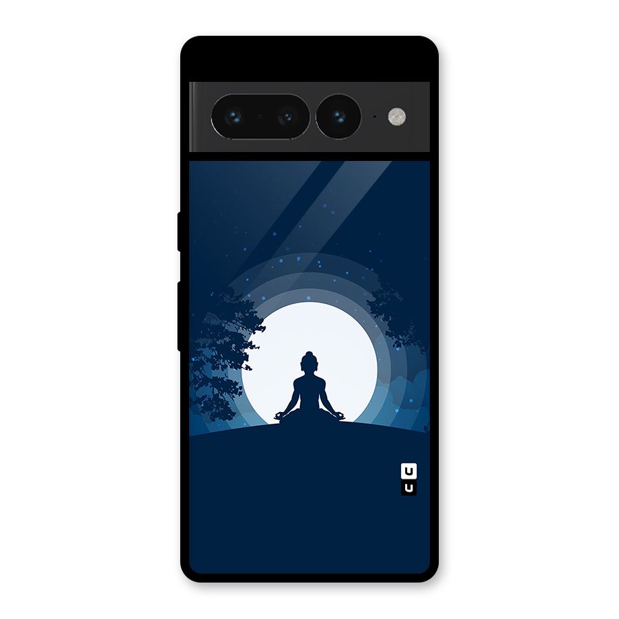 Calm Meditation Glass Back Case for Google Pixel 7 Pro