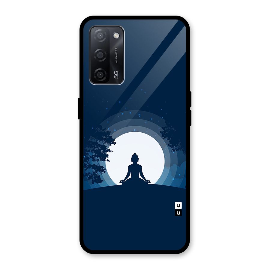 Calm Meditation Glass Back Case for Oppo A53s 5G