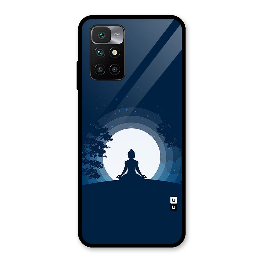 Calm Meditation Glass Back Case for Redmi 10 Prime