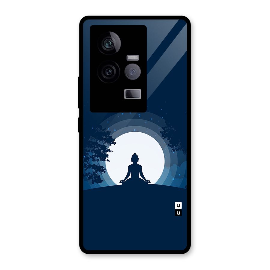 Calm Meditation Glass Back Case for Vivo iQOO 11 5G