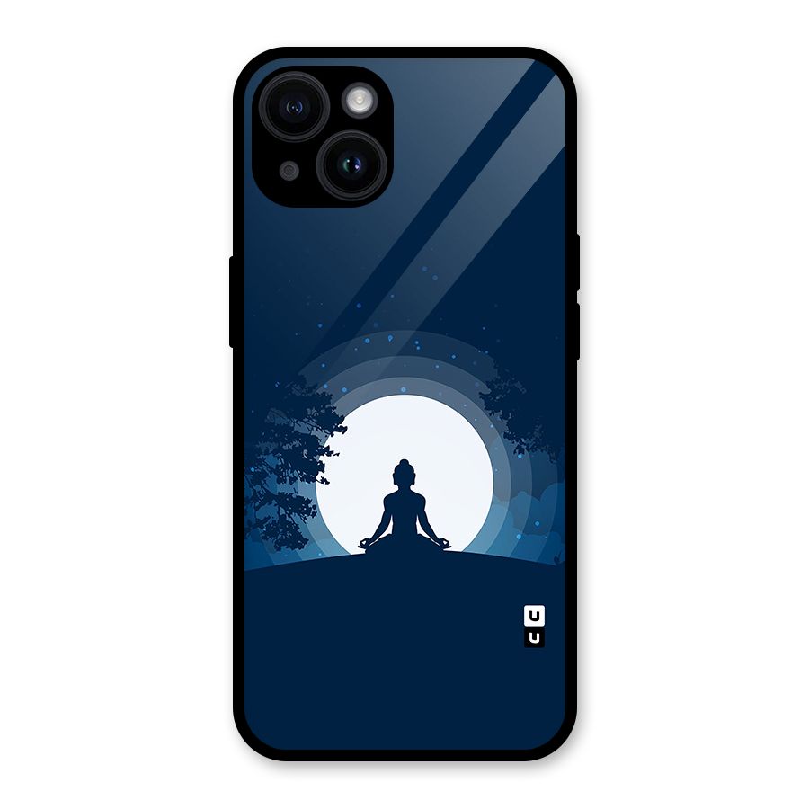 Calm Meditation Glass Back Case for iPhone 14