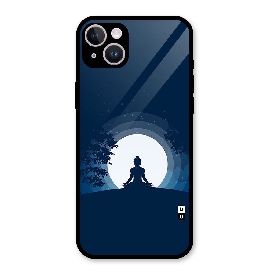 Calm Meditation Glass Back Case for iPhone 14 Plus