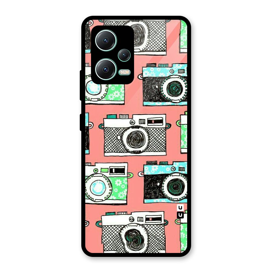 Cam Art Loving Glass Back Case for Redmi Note 12 5G
