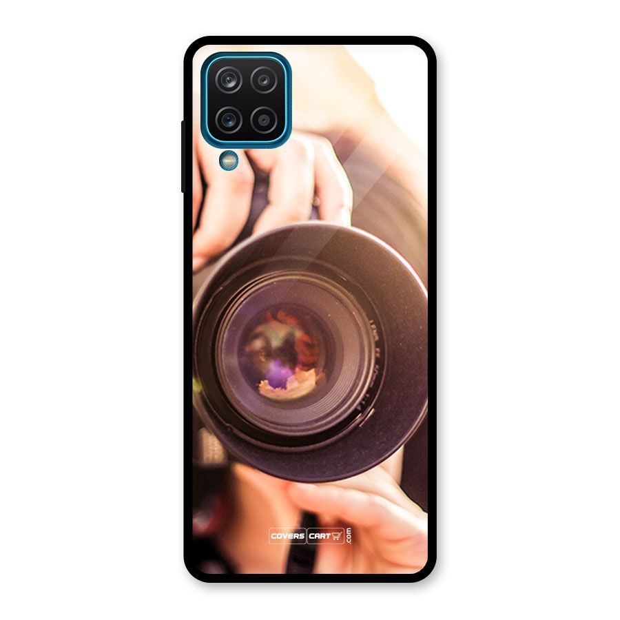 Camera Lovers Glass Back Case for Galaxy A12