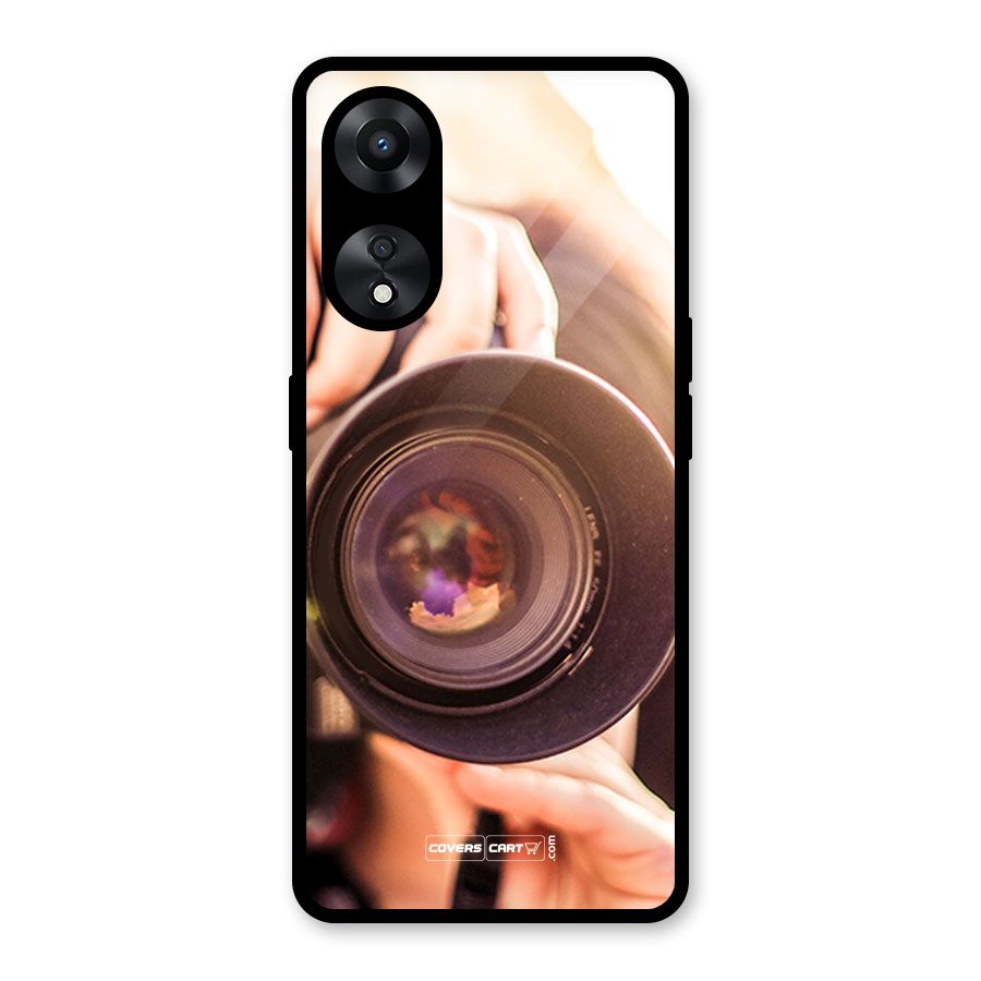 Camera Lovers Glass Back Case for Oppo A78