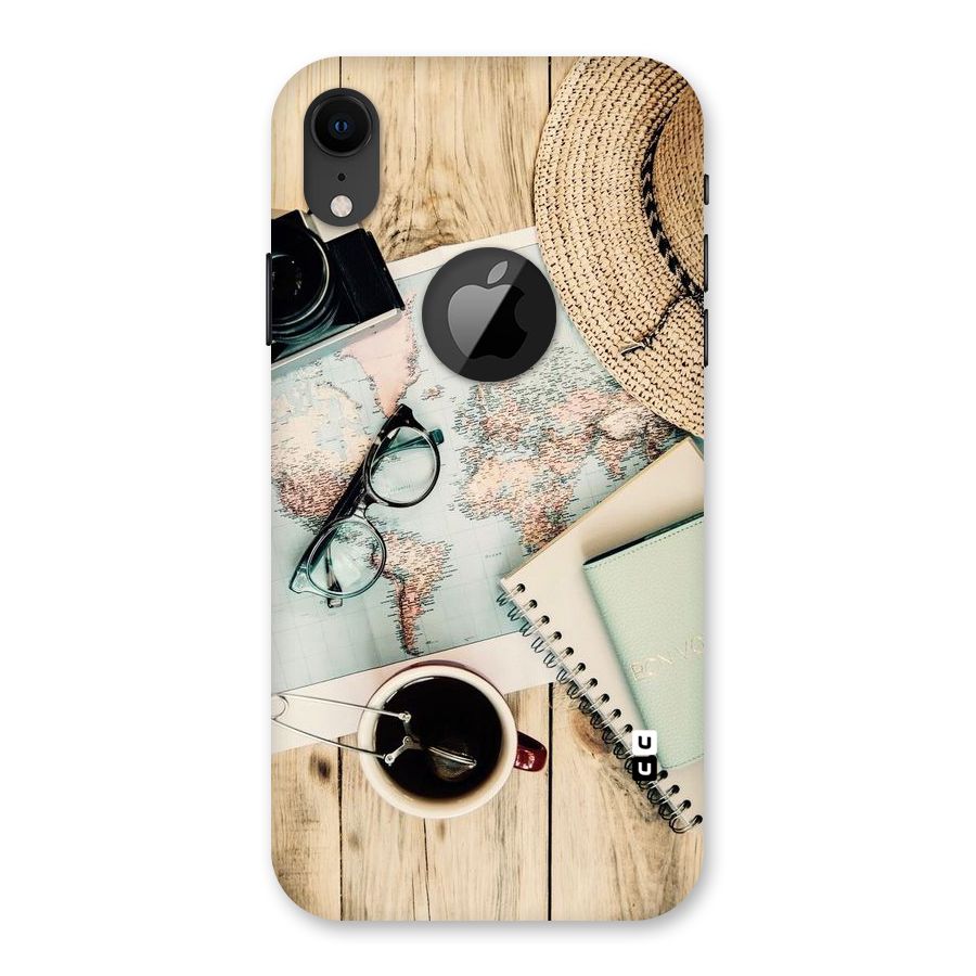 Camera Notebook Back Case for iPhone XR Logo Cut