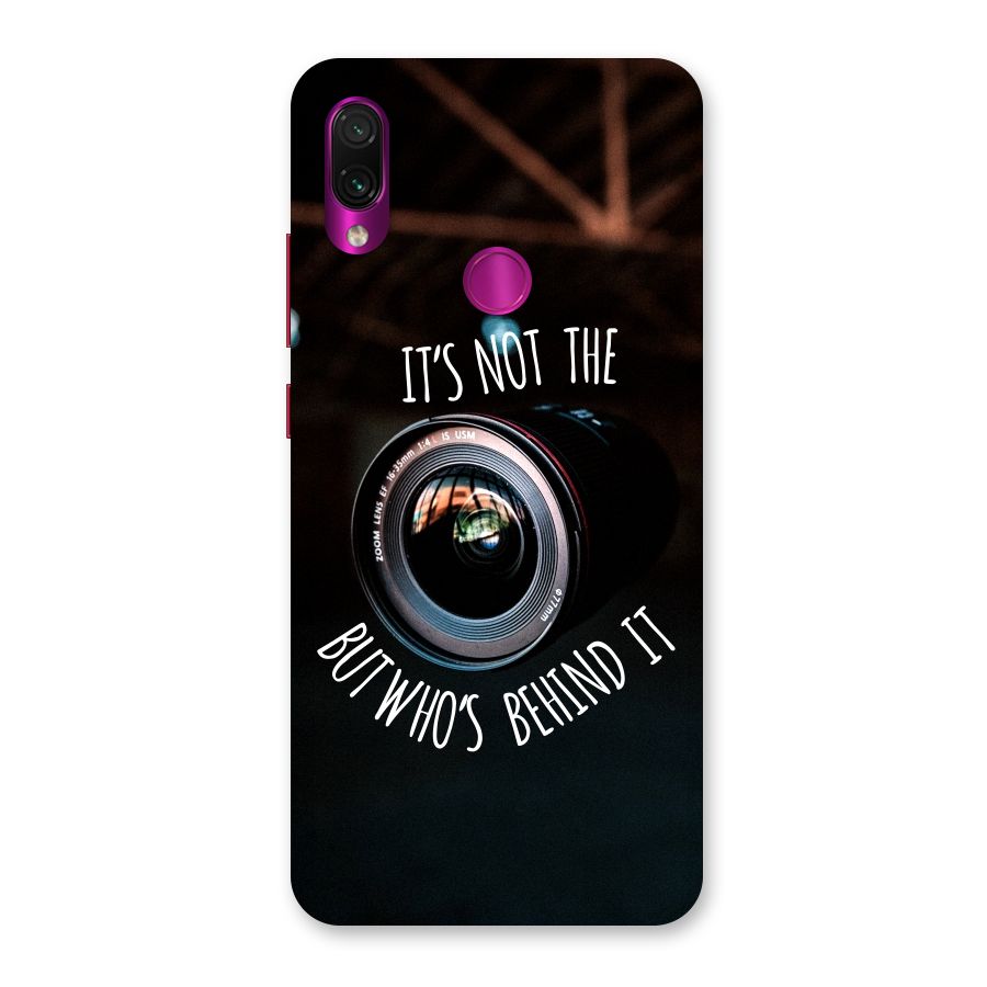 Camera Quote Back Case for Redmi Note 7 Pro