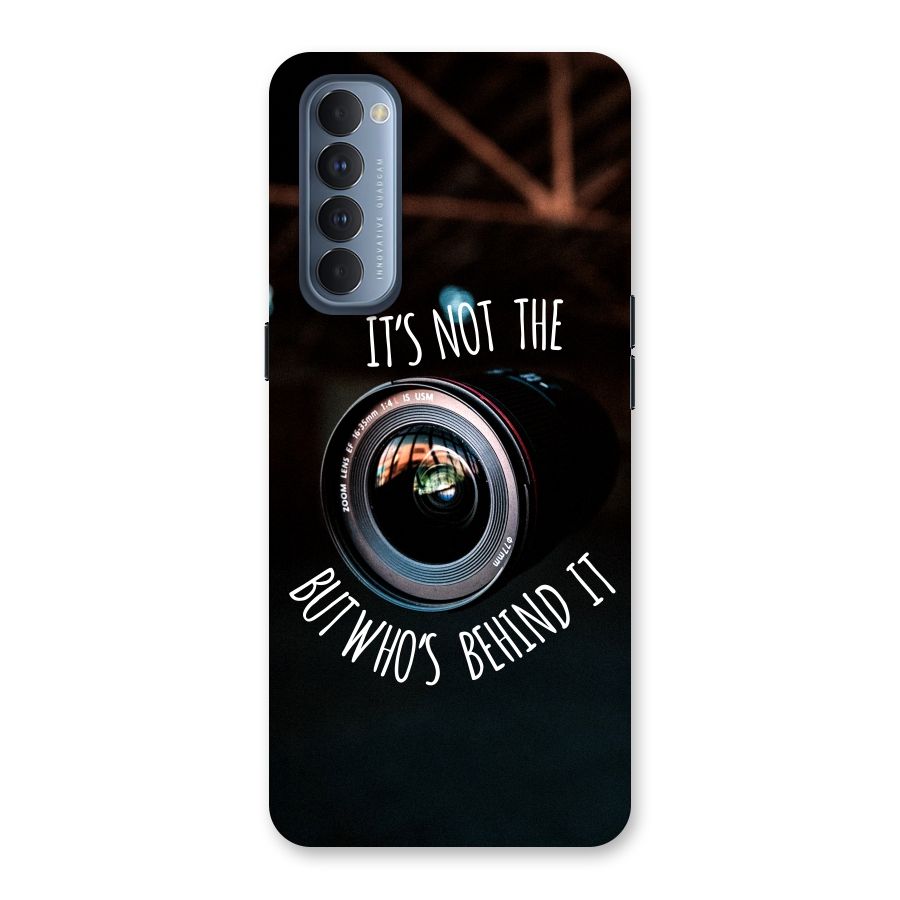 Camera Quote Back Case for Reno4 Pro
