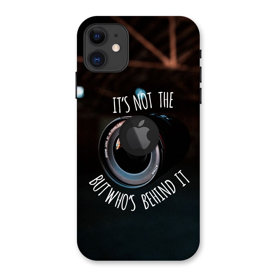 Camera Quote Back Case for iPhone 11 Logo Cut