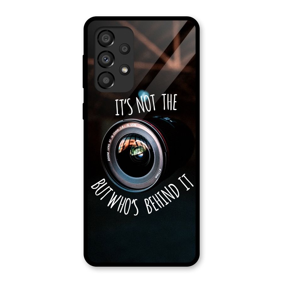 Camera Quote Glass Back Case for Galaxy A33 5G