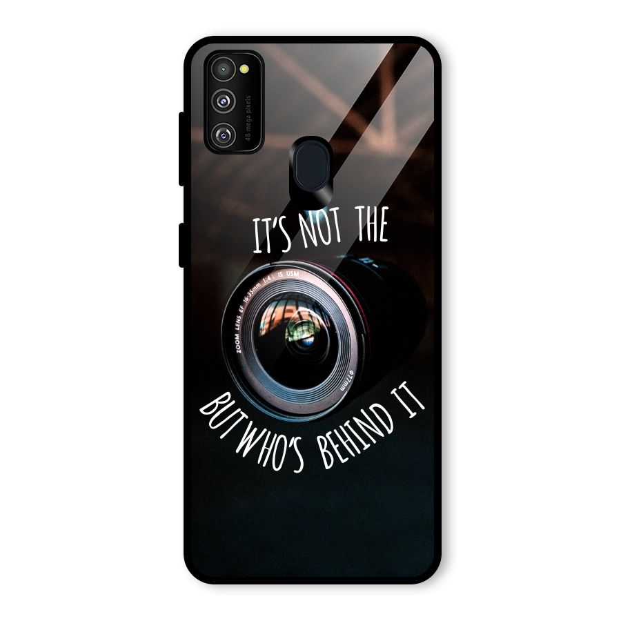 Camera Quote Glass Back Case for Galaxy M30s
