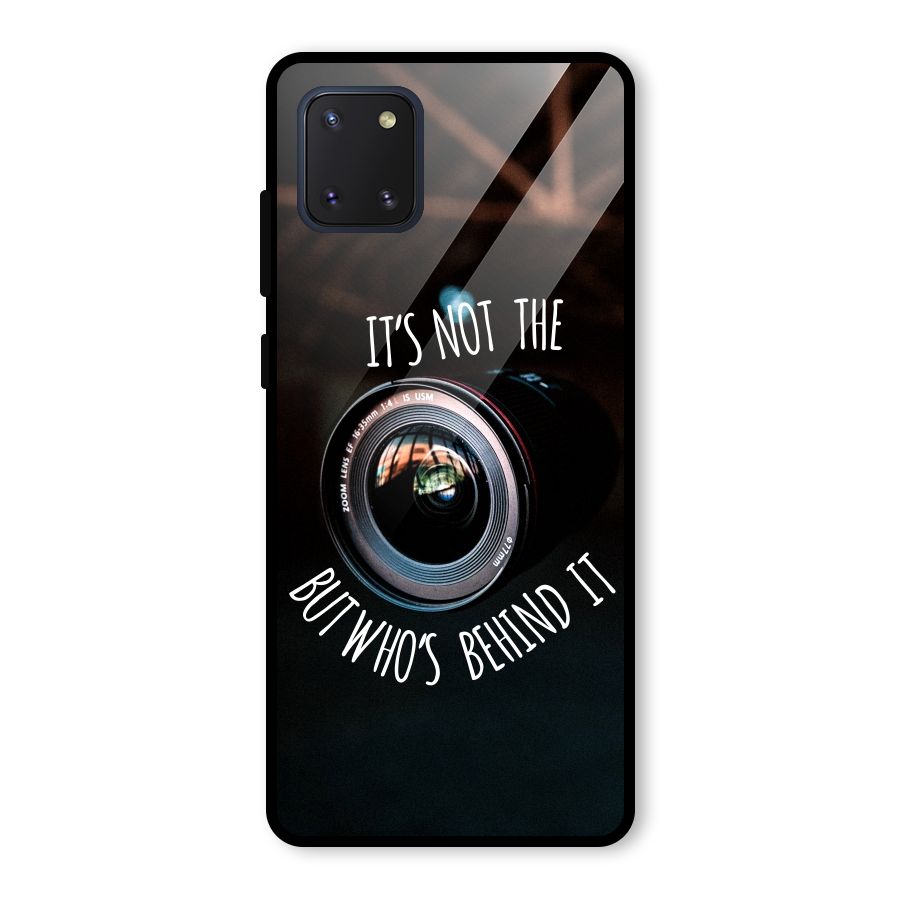 Camera Quote Glass Back Case for Galaxy Note 10 Lite