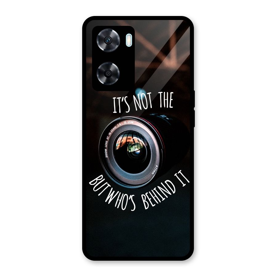 Camera Quote Glass Back Case for Oppo A77