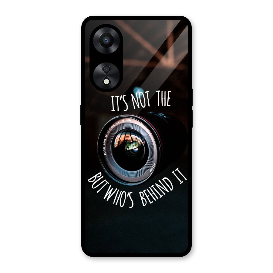 Camera Quote Glass Back Case for Oppo A78