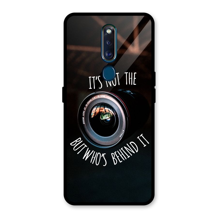 Camera Quote Glass Back Case for Oppo F11 Pro