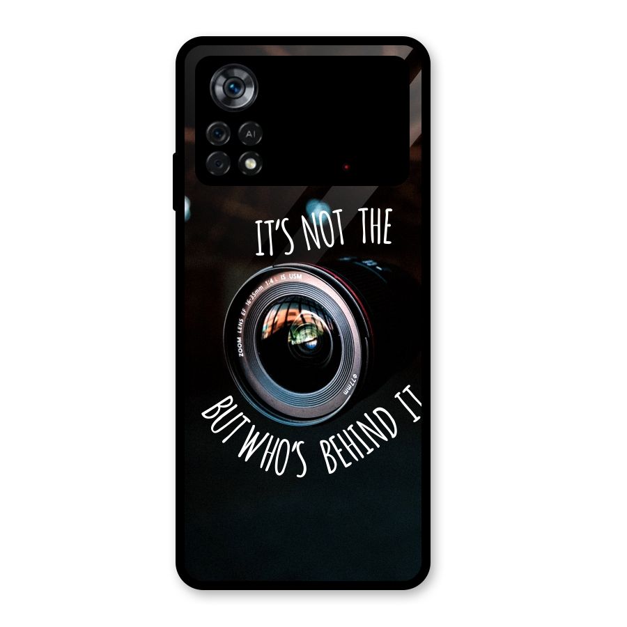 Camera Quote Glass Back Case for Poco X4 Pro 5G