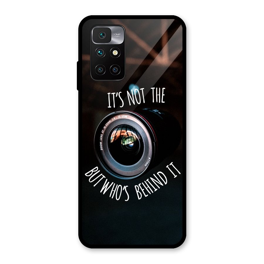 Camera Quote Glass Back Case for Redmi 10 Prime